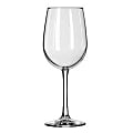 Libbey Glassware Vina Tall Wine Glasses, 16 Oz, Clear, Pack Of 12 Glasses