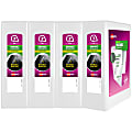 Avery® Durable Slant D-Ring View Binders, 3" Slant Rings, 36% Recycled, White, Pack Of 4 Binders 1 thumbnail image