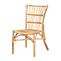 bali & pari Ammi Modern Bohemian Dining Chair, Natural Brown