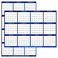 2026-2027 SwiftGlimpse Academic Monthly Wall Calendar, 18" x 24", Navy/White, July To June, Total Qty 1 1 thumbnail image
