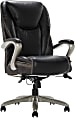 Serta® Smart Layers™ Hensley Big & Tall Ergonomic Bonded Leather High-Back Chair, Black/Silver