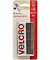 VELCRO® Brand Sticky Back Fastener Squares, 7/8" x 7/8", Black, Pack Of 32