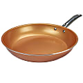 Brentwood Aluminum Non-Stick Frying Pan, 11-1/2", Copper