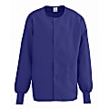 Medline ComfortEase™ Unisex Warm-Up Scrub Jacket, Medium, Purple 1 thumbnail image