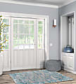 Linon Washable Indoor Rug, Lucien, 3' x 5', Gray/Green 1 thumbnail image