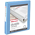 Office Depot® Brand Durable View 3-Ring Binder, 1" Round Rings, 49% Recycled, Light Blue 1 thumbnail image