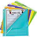 C-Line Bright Pocket Vertical Tab Index Dividers - 5 Write-on Tab(s) - 5 Tab(s)/Set - Letter - 8.50" Width x 11" Length - 3 Hole Punched - Green Polypropylene, Orange, Purple, Yellow, Turquoise Divider - 5 / Set