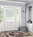 Linon Washable Indoor Rug, Crispin, 3' x 5', Ivory/Burgundy 1 thumbnail image