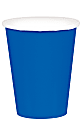 Amscan 68015 Solid Paper Cups, 9 Oz, Bright Royal Blue, 20 Cups Per Pack, Case Of 6 Packs