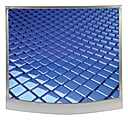 Allsop® Redmond Mouse Pad, 10.75" x 10", Grid, Blue/Silver