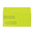 LUX #10 Invoice Envelopes, Double-Window, Peel & Press Closure, Wasabi, Pack Of 1,000 1 thumbnail image