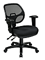 Office Star™ Pro-LineII Mid-Back Ergonomic Task Chair, Black