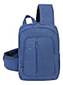 Rivacase 7529 Canvas Sling Bag With 13.3" Laptop Pocket, Blue