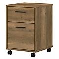 Bush Furniture Key West 16"D Vertical 2-Drawer Mobile File Cabinet, Reclaimed Pine, Delivery 1 thumbnail image