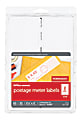 Office Depot® Brand Postage Meter Labels For Personal Post Office™ E700, 3585401838, Rectangle, 1 3/4" x 6", White, Pack Of 60