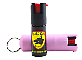 Guard Dog Security Hard Case Pepper Spray Keychain w/ Belt Clip, Pink