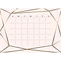 York RoomMates Dry-Erase Calendar Wall Decal, Blush Beauty, 12-7/8" x 18", Pink/Gold 1 thumbnail image