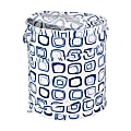 Honey-Can-Do Pop-Up Spiral Hamper, 26", Blue Print 1 thumbnail image