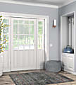 Linon Washable Indoor Rug, Malin, 3' x 5', Teal/Ivory 1 thumbnail image