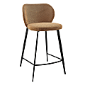 Eurostyle Markus Fabric Counter Stool With Back, Rust/Black