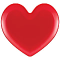Amscan Valentine’s Day Heart-Shaped Plates, 9-3/8” x 7/16”, Solid Red, Set of 4 Plates 1 thumbnail image