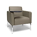 OFM Triumph Series Lounge Chair With Tablet, Tungsten Tablet, Taupe/Chrome 1 thumbnail image