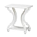 Baxton Studio Cianna Classic Wood End Table, 24”H x 22”W x 15”D, White 1 thumbnail image
