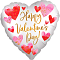 Amscan Love Foil Balloon, 18", Valentine Satin Watercolor Hearts 1 thumbnail image