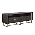 Sauder Walter Heights Modern TV Credenza, 22”H x 60”W x 15-1/2”D, Blade Walnut 1 thumbnail image