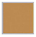 Ghent Cork Bulletin Board, 48 1/2" x 48 1/2", Aluminum Frame With Silver Finish