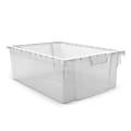 Luxor MBS Storage System Stackable Storage Bins, 12-1/4” x 16-3/4” x 6”, Clear, Set Of 4 Bins 1 thumbnail image