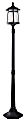 Kenroy Home Outdoor Portable Post 1-Light Lantern, 70-3/16"H, Black/Clear 1 thumbnail image
