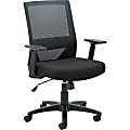 Lorell SOHO Mesh Mid-Back Task Chair - Gray Seat Color - Fabric Seat Material - Gray Back Color - Fabric Back Material - 41840 1 thumbnail image