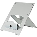 R-GO TOOLS FLEXIBLE LAPTOP STAND Adjustable Stand, Ergo, SILVER, TAA - 0.8" Height x 23.5" Width - Silver