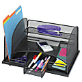Safco® 3-Drawer Desktop Organizer, 16"H x 11 3/8"W x 8"D, Black 1 thumbnail image