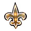 Imperial NFL Logo Lighted Metal Sign, 26" x 22-1/4", 90% Recycled, New Orleans Saints