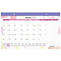 2025 AT-A-GLANCE® Watercolors Monthly Desk Pad Calendar, 17-3/4" x 11", Art & Design, January 2025 To December 2025, SK91-705 1 thumbnail image