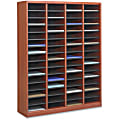 Safco E-Z Stor Light Wood Literature Organizers - 750x Sheet - 60 Compartment(s) - Compartment Size 3"x9"x11" - 9331CY 1 thumbnail image