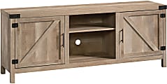 Sauder® Bridge Acre Credenza For 65" TV, 24"H x 62"W x 15-1/2"D, Lintel Oak 1 thumbnail image