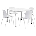 KFI Studios Dailey Square Dining Set, White