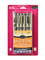 Sakura Pigma Pen Set, Micron, 0.25 mm, Assorted Colors, Set Of 6 1 thumbnail image