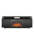 Ameriwood™ Home Mason Fireplace TV Stand For 65" TVs, Black 1 thumbnail image