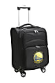 Denco ABS Upright Rolling Carry-On Luggage, 21"H x 13"W x 9"D, Golden State Warriors, Black