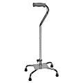 DMI® Adjustable Aluminum Quad Canes, 29" - 38", Silver, Pack Of 2 1 thumbnail image