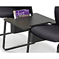 Safco® Forge® Collection Straight Connecting Table, 17"H x 23 1/4"W x 21"D, Black