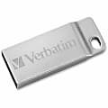 Verbatim 32GB Metal Executive USB Flash Drive - Silver - 32 GBUSB 2.0 - Silver - Water Resistant 1 thumbnail image