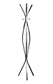 Monarch Specialties 3-Hook Metal Coat Rack, Silver 1 thumbnail image