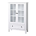 Homestar North America Storage Cabinet, 3 Shelves/1 Drawer, FSC® Certified, White 1 thumbnail image