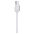 Dixie Heavyweight Disposable Forks Grab-N-Go by GP Pro - Fork - 1000 x Fork - White - 100/Box - 10 / Carton 1 thumbnail image