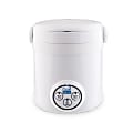 Aroma MRC-903D 3-Cup Digital Cool Touch Rice Cooker, 8”H x 7-1/2”W x 7-1/2”D, White